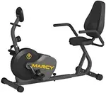 MARCY NS-716R 11.00 x 22.00 x 31.00" with Adjustable Resistance and Transport Wheels Magnetic Recumbent Bike  – Thumbnail 2